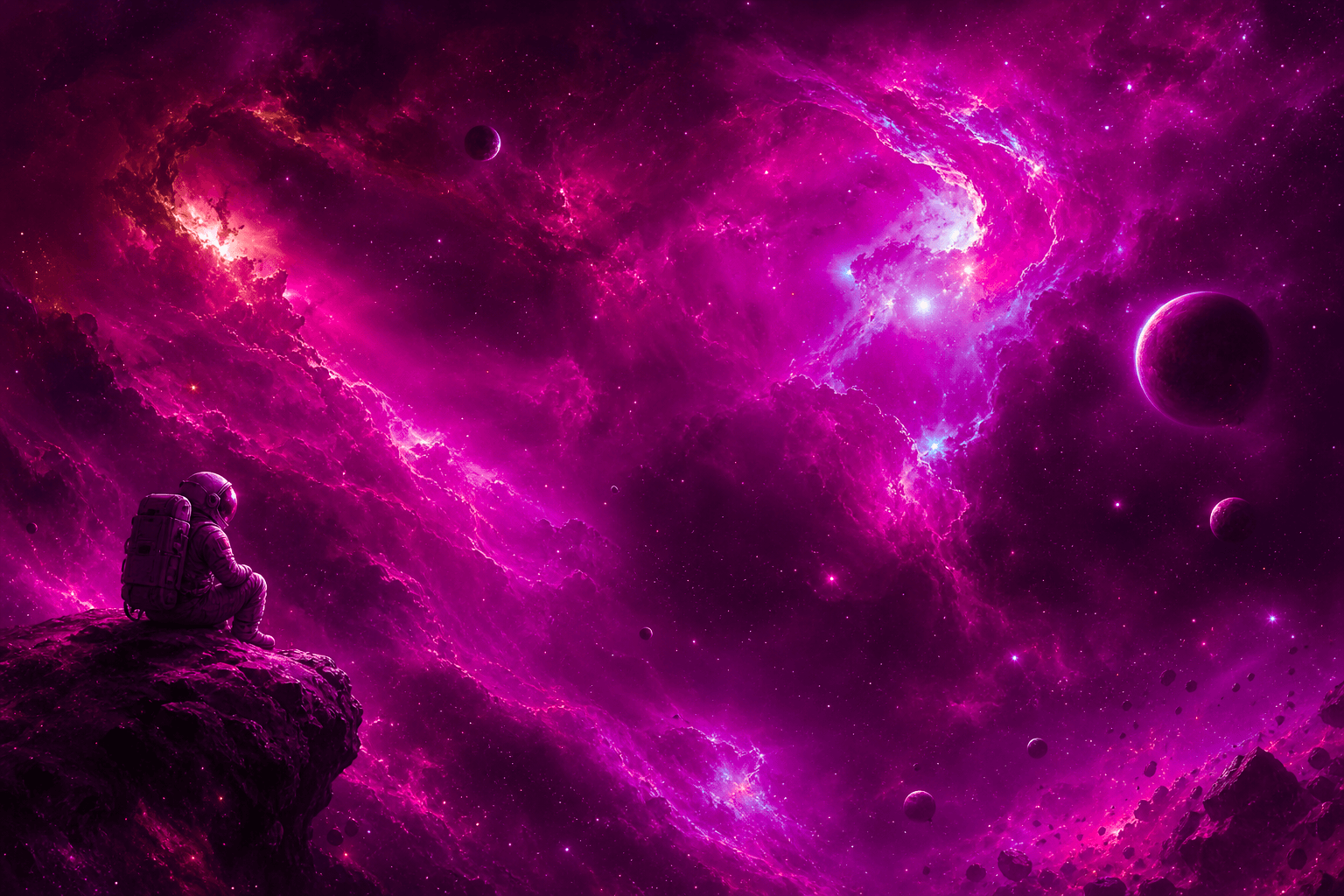 Soft abstract indigo hero background