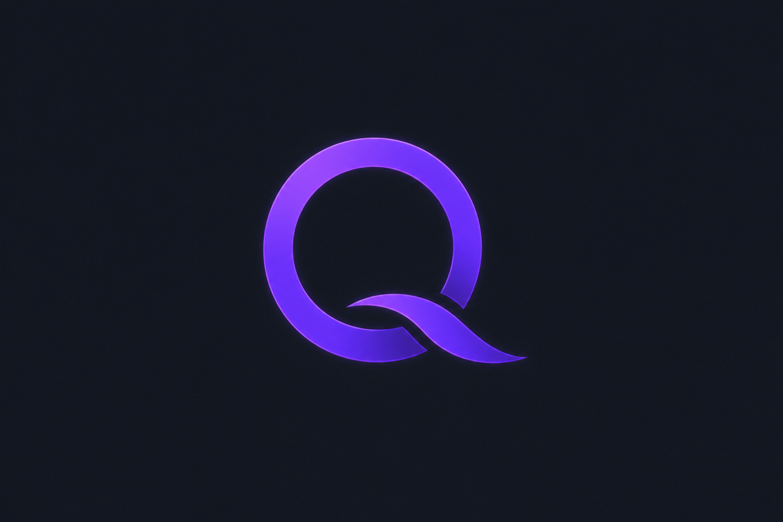 Abstract monogram logo Quantum North
